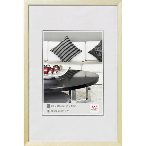 walther+ design AJ040G vyměnitelný fotorámeček Formát papíru: 30 x 40 cm (š x v) 30 cm x 40 cm zlatá