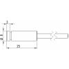 Picotronic laserový modul bodová červená 1 mW DC650-1-3 (8x25)-C500