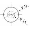 Picotronic laserový modul lineární červená 5 mW LH635-5-3(12x32)39DEG