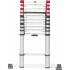 Hailo T80 FLEXLINE 7113-111 hliník teleskopický žebřík max.prac. výška: 3.95 m stříbrná, černá, červená DIN EN 131 10.7 kg