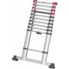 Hailo T80 FLEXLINE 7113-111 hliník teleskopický žebřík max.prac. výška: 3.95 m stříbrná, černá, červená DIN EN 131 10.7 kg