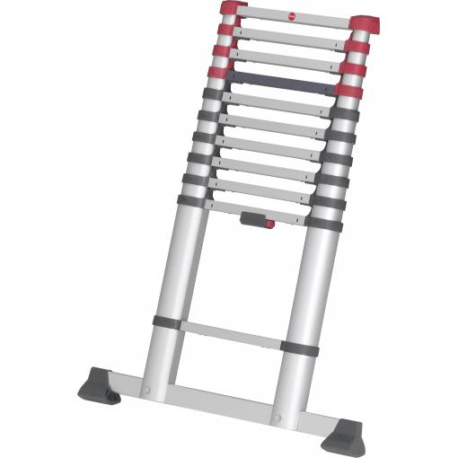 Hailo T80 FLEXLINE 7113-111 hliník teleskopický žebřík max.prac. výška: 3.95 m stříbrná, černá, červená DIN EN 131 10.7 kg