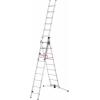 Hailo S100 ProfiLOT 9309-507 hliník víceúčelový žebřík max.prac. výška: 6.6 m stříbrná, červená, černá EN 131 21.7 kg