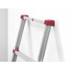 Hailo T80 FLEXLINE 7113-131 hliník teleskopický žebřík max.prac. výška: 4.5 m stříbrná, černá, červená DIN EN 131 13.1 kg