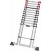 Hailo T80 FLEXLINE 7113-131 hliník teleskopický žebřík max.prac. výška: 4.5 m stříbrná, černá, červená DIN EN 131 13.1 kg