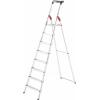 Hailo L60 StandardLine 8160-807 hliník štafle vč. odkládacího místa na nářadí max.prac. výška: 3.45 m stříbrná, červená, černá EN 131 7.8 kg