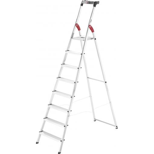 Hailo L60 StandardLine 8160-807 hliník štafle vč. odkládacího místa na nářadí max.prac. výška: 3.45 m stříbrná, červená, černá EN 131 7.8 kg
