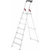 Hailo L60 StandardLine 8160-707 hliník štafle vč. odkládacího místa na nářadí max.prac. výška: 3.25 m stříbrná, červená, černá EN 131 6.8 kg