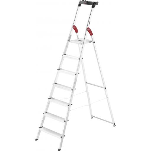 Hailo L60 StandardLine 8160-707 hliník štafle vč. odkládacího místa na nářadí max.prac. výška: 3.25 m stříbrná, červená, černá EN 131 6.8 kg