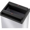 Hailo Bix-Box Swing XL 0860-221 odpadkový koš 52 l ocelový plech (š x v x h) 339 x 763 x 260 mm stříbrná, černá se samouzavíracím víkem 1 ks