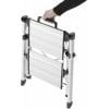 Hailo MK80 ComfortLine 4310-100 hliník sklápěcí schůdky skládací max.prac. výška: 2.4 m stříbrná, černá 3.6 kg