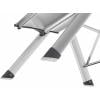 Hailo MK80 ComfortLine 4310-100 hliník sklápěcí schůdky skládací max.prac. výška: 2.4 m stříbrná, černá 3.6 kg