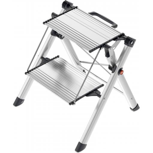 Hailo MK80 ComfortLine 4310-100 hliník sklápěcí schůdky skládací max.prac. výška: 2.4 m stříbrná, černá 3.6 kg