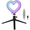 LogiLink Ring Light Heart stativ na světlo Energetická třída (EEK2021) E (A - G) integrovaný stativ, kulová hlava