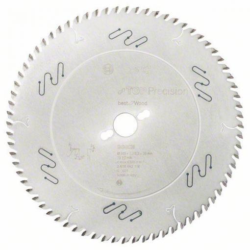 Bosch Accessories Top Precision 2608642116 tvrdokovový pilový kotouč 300 x 30 x 3.2 mm Počet zubů (na palec): 72 1 ks