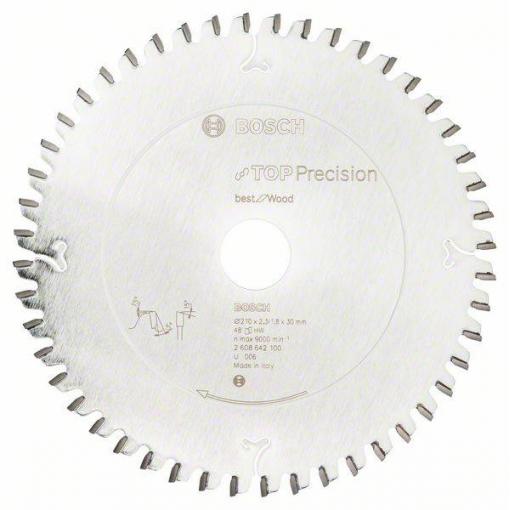 Bosch Accessories Top Precision 2608642100 tvrdokovový pilový kotouč 210 x 30 x 2.3 mm Počet zubů (na palec): 48 1 ks