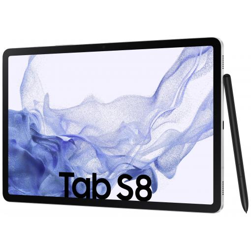 Samsung Galaxy Tab S8 WiFi 128 GB stříbrná tablet s OS Android 27.9 cm (11 palec) 3.0 GHz, 2.5 GHz, 1.8 GHzQualcomm® Snapdragon;Android™ 122560 x 1600 Pixel