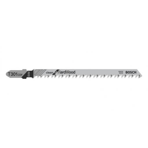 Bosch Accessories 2608636229 Pilový plátek do kmitací pily T 301 CDF - Clean for Hard Wood 5 ks