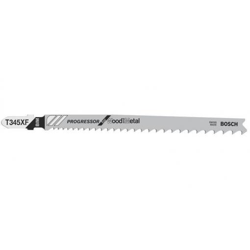 Bosch Accessories 2608634486 Pilový plátek do kmitací pily T 345 XF - Progressor for Wood and Metal 100 ks