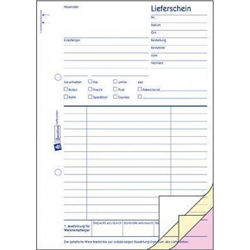 Avery-Zweckform formulář dodacího listu 1721 DIN A5 bílá Počet listů: 40