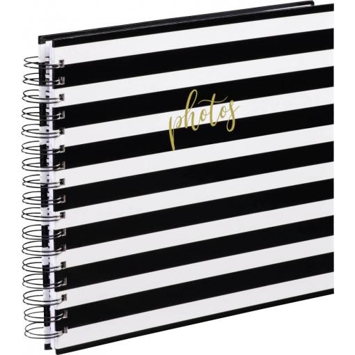 Hama 00003818 album se spirálovou vazbou (š x v) 28 cm x 24 cm černá, bílá 50 Seiten