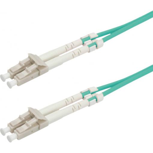 Roline 21.15.8823 optické vlákno optické vlákno kabel 3.00 m tyrkysová [1x zástrčka LC - 1x zástrčka LC] 50/125 µ Multimode OM3