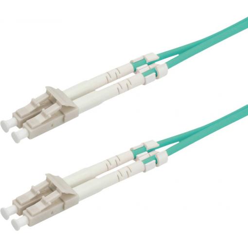 Roline 21.15.8700 optické vlákno optické vlákno kabel 0.50 m tyrkysová [1x zástrčka LC - 1x zástrčka LC] 50/125 µ Multimode OM3