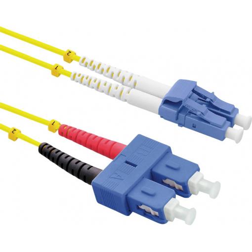Roline 21.15.8790 optické vlákno optické vlákno kabel 0.50 m žlutá [1x zástrčka LC - 1x zástrčka SC] 9/125 µ Singlemode OS2