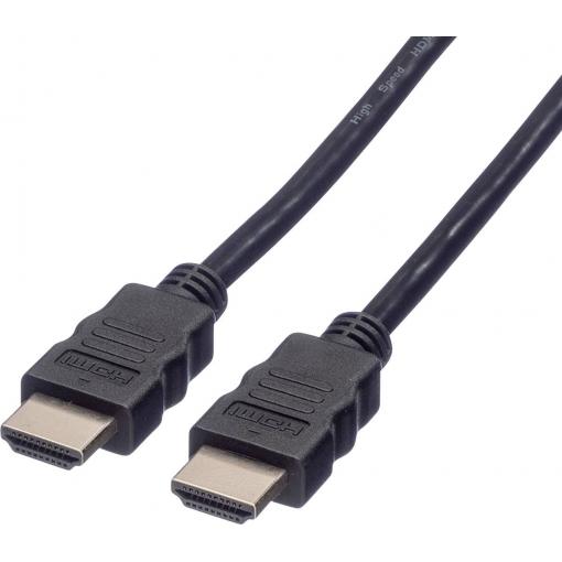 Value HDMI kabel Zástrčka HDMI-A, Zástrčka HDMI-A 5.00 m černá 11.99.5683 4K UHD HDMI kabel