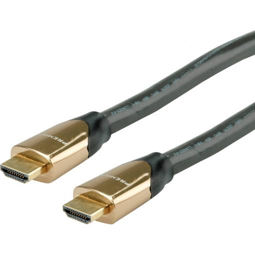 Roline HDMI kabel Zástrčka HDMI-A, Zástrčka HDMI-A 9.00 m černá 11.04.5806 4K UHD HDMI kabel