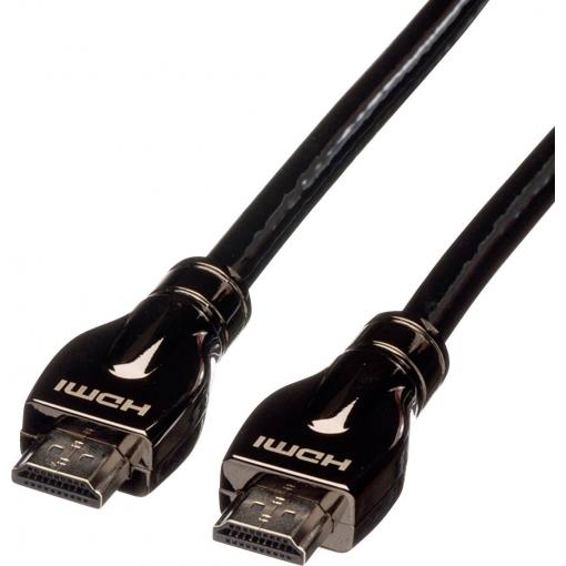 Roline HDMI kabel Zástrčka HDMI-A, Zástrčka HDMI-A 7.50 m černá 11.04.5684 4K UHD HDMI kabel