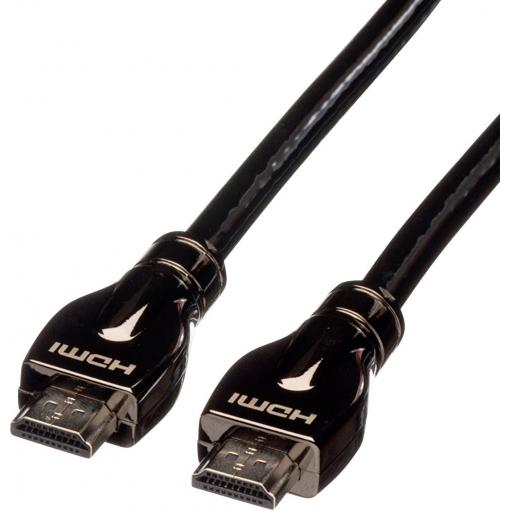 Roline HDMI kabel Zástrčka HDMI-A, Zástrčka HDMI-A 15.00 m černá 11.04.5686 4K UHD HDMI kabel