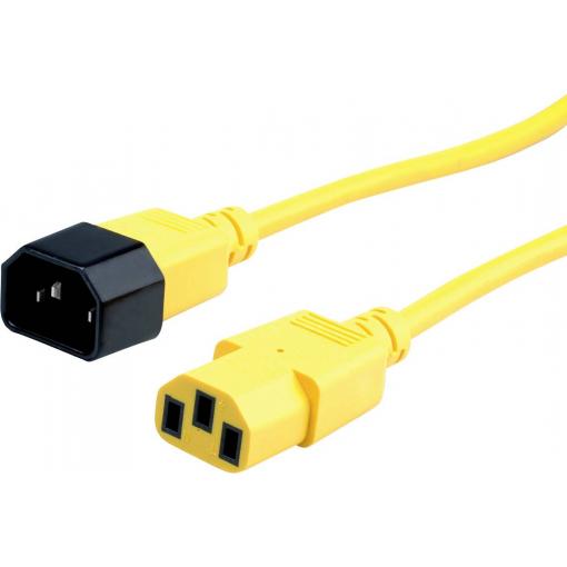 Roline 19.08.1526 napájecí kabel žlutá 0.80 m