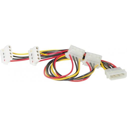 Roline PC kabel [1x IDE proudová zástrčka 4pólová - 4x IDE proudová zásuvka 4pólová] 0.45 m vícebarevná