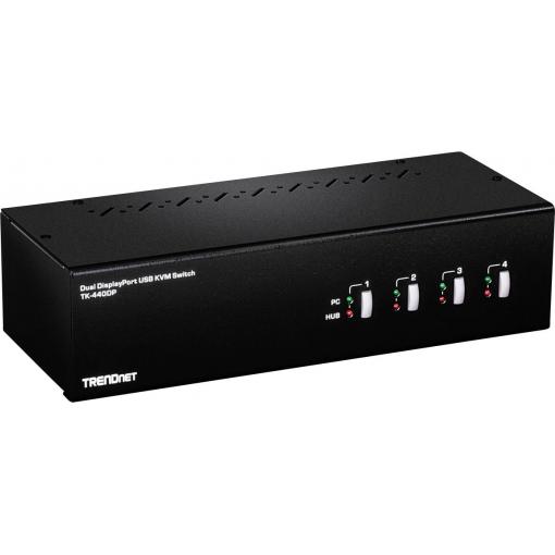 TrendNet TK-440DP přepínač KVM DisplayPort klávesnice 3840 x 2160 Pixel