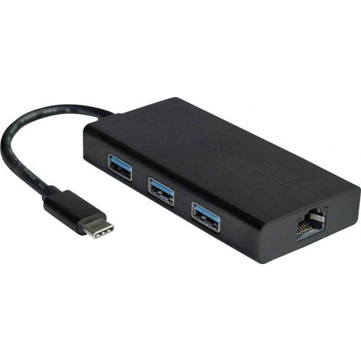 Value USB 2.0 konvertor [1x USB 3.1 zástrčka C - 1x RJ45 zásuvka] 0 mm