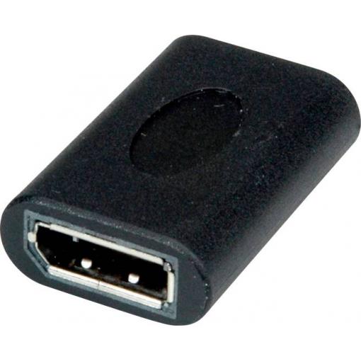 Value 12.99.3165 DisplayPort adaptér [1x zásuvka DisplayPort - 1x zásuvka DisplayPort] černá 0 mm