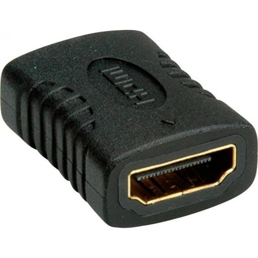 Value 12.99.3151 HDMI adaptér [1x HDMI zásuvka - 1x HDMI zásuvka] černá 0 mm