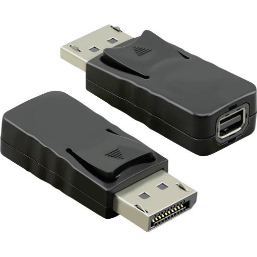 Value 12.99.3160 DisplayPort adaptér [1x zástrčka DisplayPort - 1x mini DisplaPort zásuvka] černá 0 mm