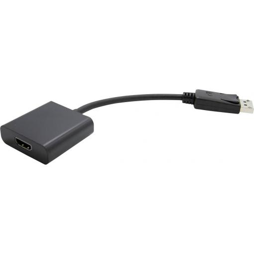 Value DisplayPort / HDMI kabelový adaptér Konektor DisplayPort, Zásuvka HDMI-A 0.15 m černá 12.99.3134 Kabel DisplayPort