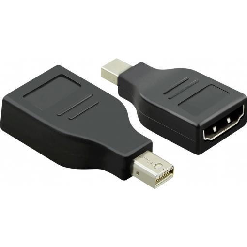 Value 12.99.3159 HDMI adaptér [1x mini DisplayPort zástrčka - 1x HDMI zásuvka] černá 0 mm