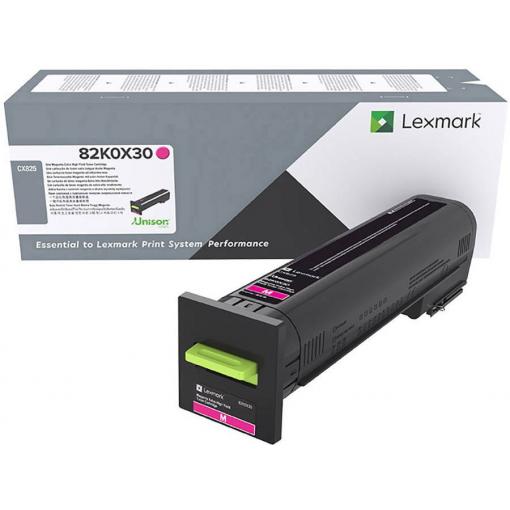 Lexmark toner CX825 82K0X30 originál purppurová 22000 Seiten