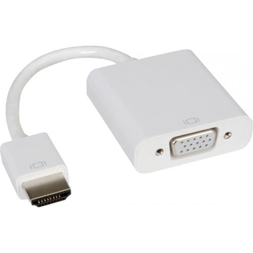 Roline HDMI / VGA kabelový adaptér Zástrčka HDMI-A, VGA pólové zásuvka 0.15 m bílá 12.03.3114 HDMI kabel