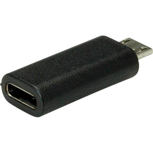 Value USB 2.0 adaptér [1x micro USB 2.0 zástrčka B - 1x USB-C® zásuvka] 0 mm