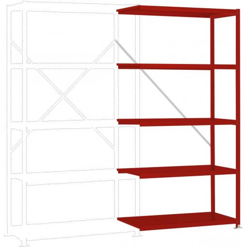 Manuflex RP1153.3003 přístavný modul regálu oddělení , (š x v x h) 1000 x 2000 x 500 mm, ocelová podlaha