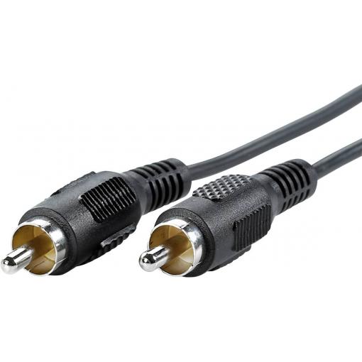 Value cinch audio kabel [1x cinch zástrčka - 1x cinch zástrčka] 10.00 m černá