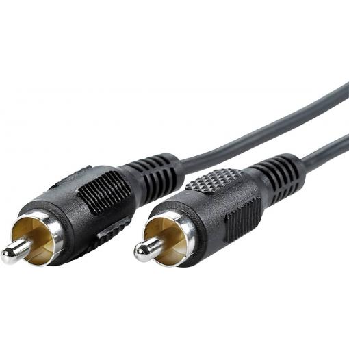 Value cinch audio kabel [1x cinch zástrčka - 1x cinch zástrčka] 2.50 m černá