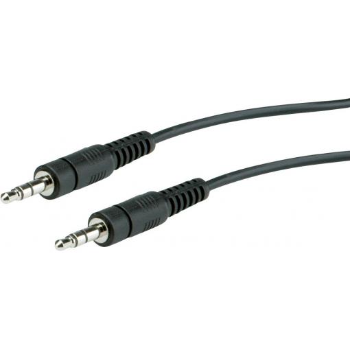 Roline 11.09.4505 jack audio kabel [1x jack zástrčka 3,5 mm - 1x jack zástrčka 3,5 mm] 5.00 m černá stíněný