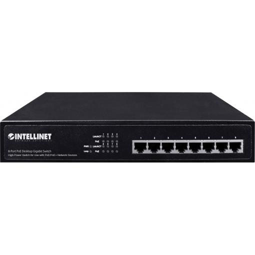 Intellinet 560641 560641 síťový switch 8 portů 1 GBit/s funkce PoE