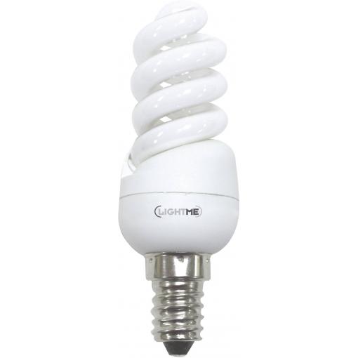 LightMe úsporná žárovka Energetická třída (EEK2021): G (A - G) E14 95 mm 230 V 8 W = 44 W teplá bílá spirálový tvar 1 ks